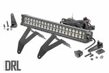 Rough Country - LED Light Kit - Bumper Mount - 20" Black Dual Row - White DRL - Ram 1500 (19-23) - 70779DRL
