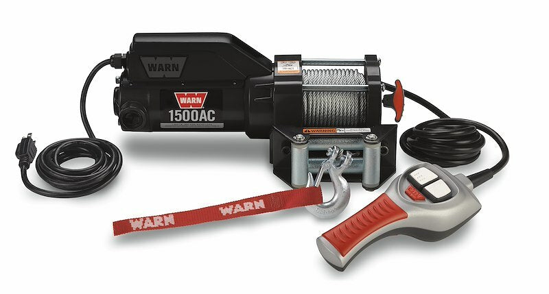 Warn - 1500 AC 1,500lbs Metal Rope Utility Winch - 85330