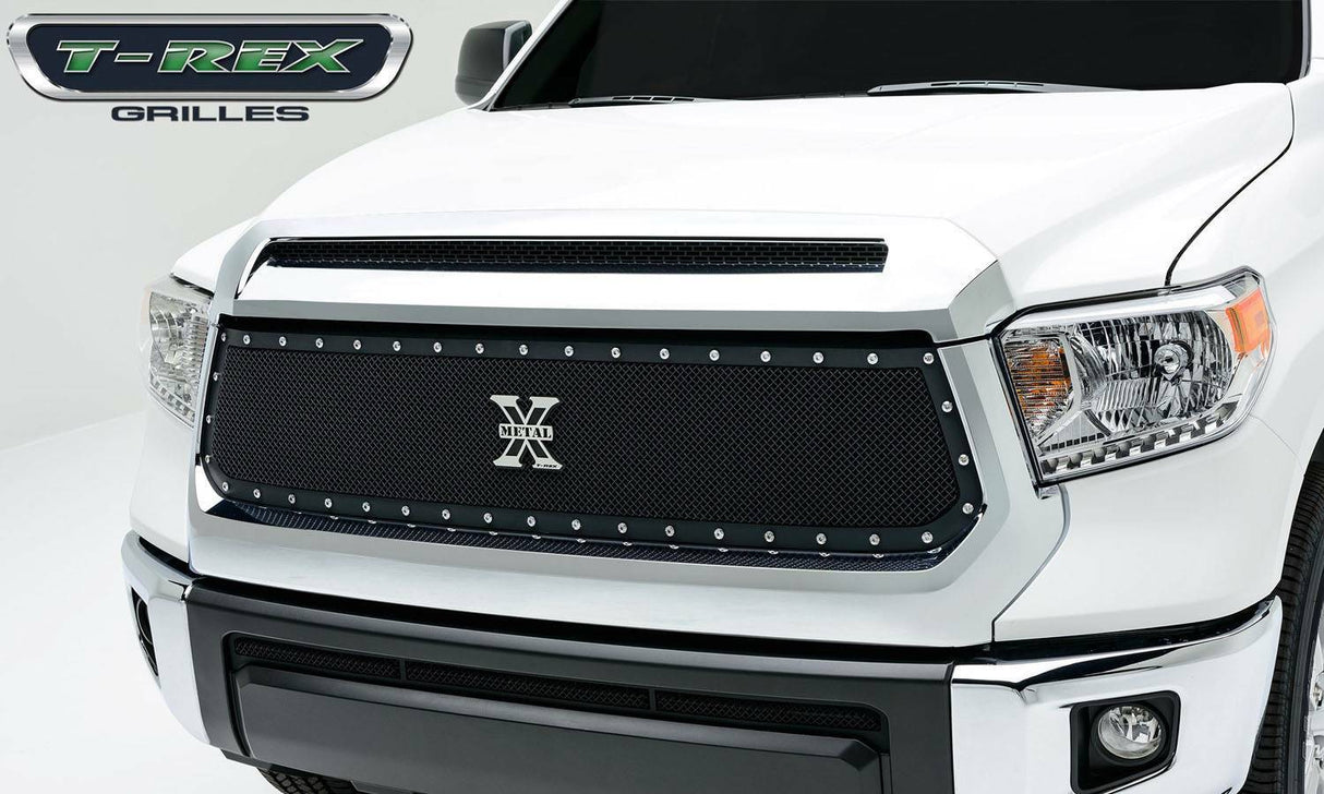 T-Rex Grilles - T-Rex Grilles 6710016 X-Metal Logo, Black, Brushed, Mild Steel, 1 Pc, Bolt-On - 6710016