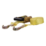 Curt - 14' Yellow Cargo Strap with J-Hooks (1,667 lbs.) - 83036