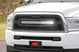 Rough Country - Mesh Grille - 30" Dual Row LED - Black - Ram 2500 3500 (13-18) - 70152
