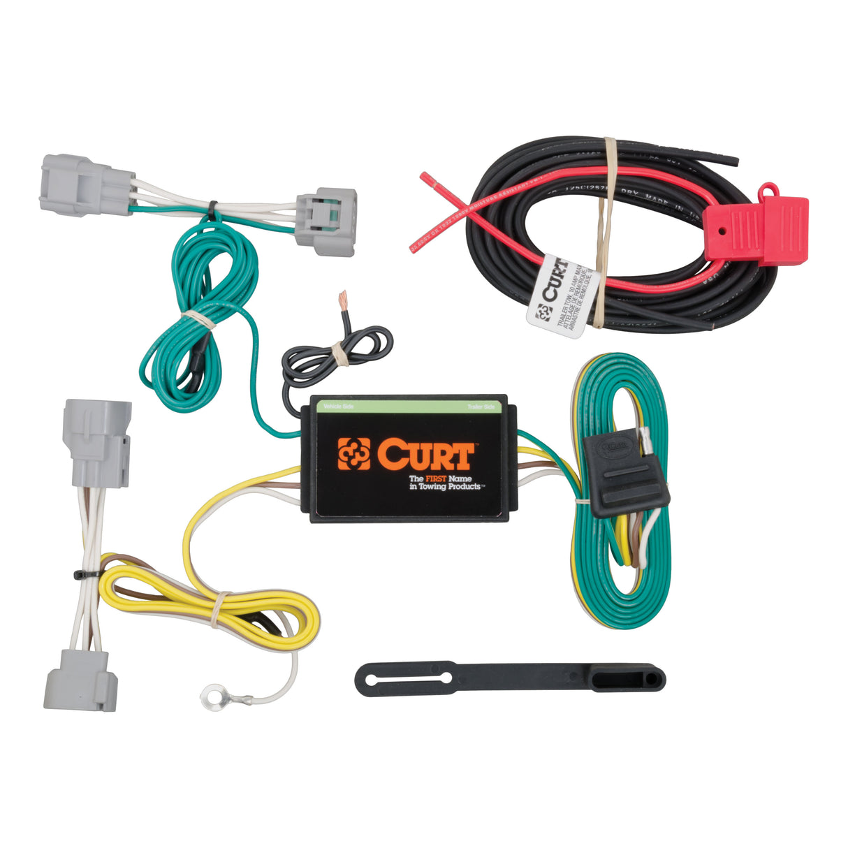 Curt - Custom Wiring Harness, 4-Way Flat Output, Select Jeep Cherokee - 56208