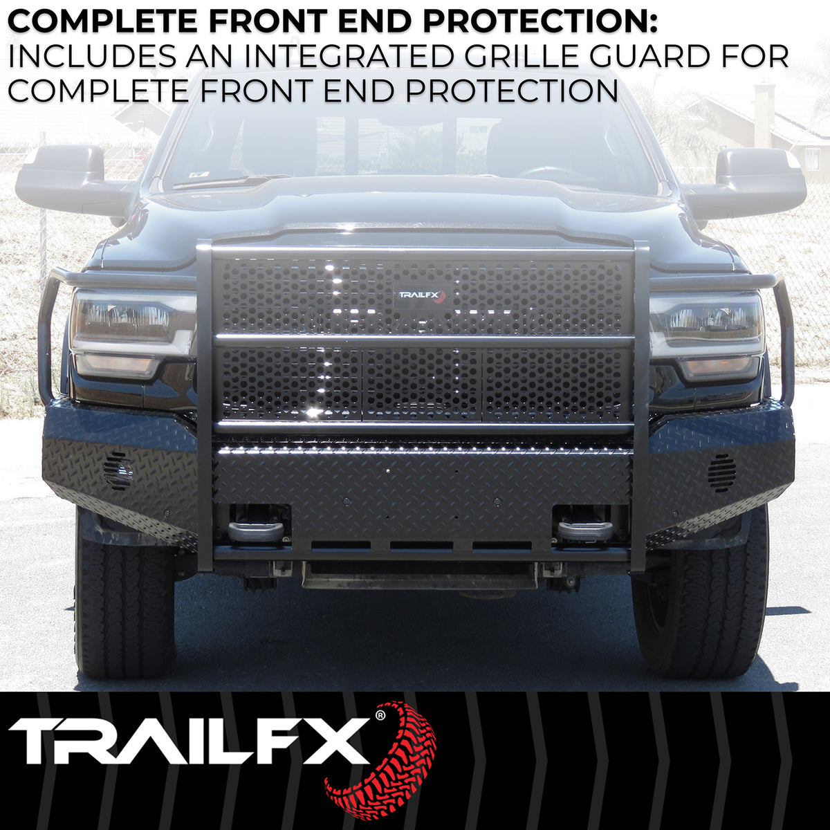 TrailFx - Front Full Replacement Bumper for RAM 2500/3500 (FX3008A)