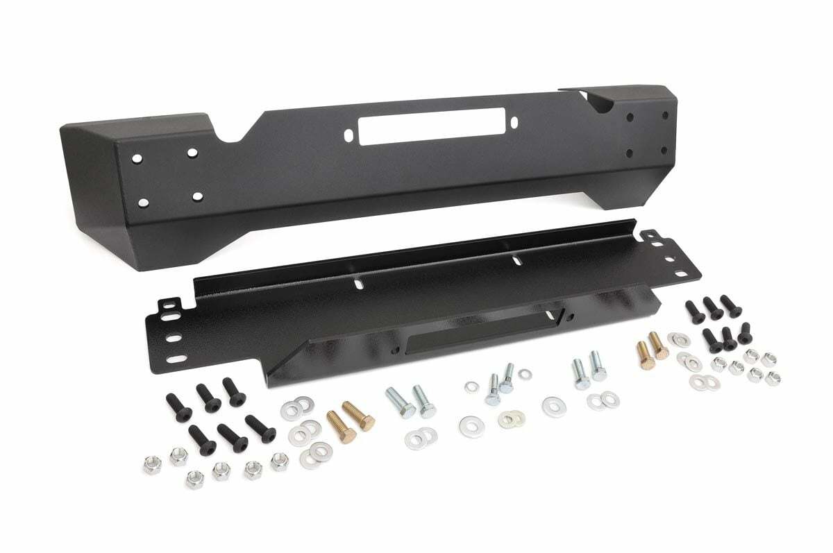 Rough Country - Front Stubby Winch Bumper - Jeep Wrangler TJ (97-06) Wrangler YJ (87-95) - 1012