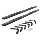 Go Rhino V3418087T - V3 Series Aluminum Side Steps with Mounting Brackets - Textured Black
