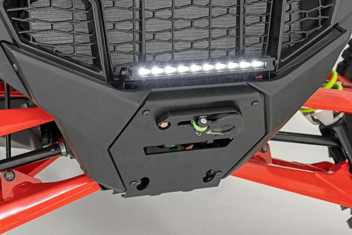Rough Country - LED Light - Winch Mount - RS4500S - 10" Black Slimline - Polaris RZR Pro R - 92063