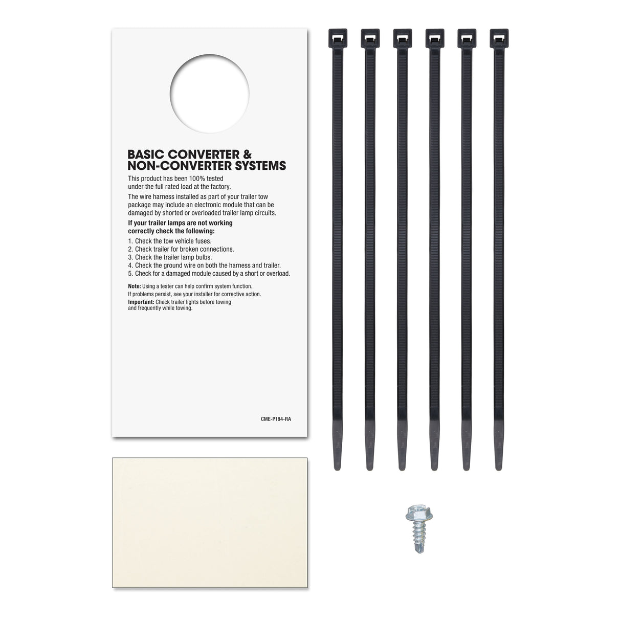 Curt - Custom 7-Way RV Blade, Select Blazer, XT5, XT6, Acadia, OEM Tow Package Required - 56326