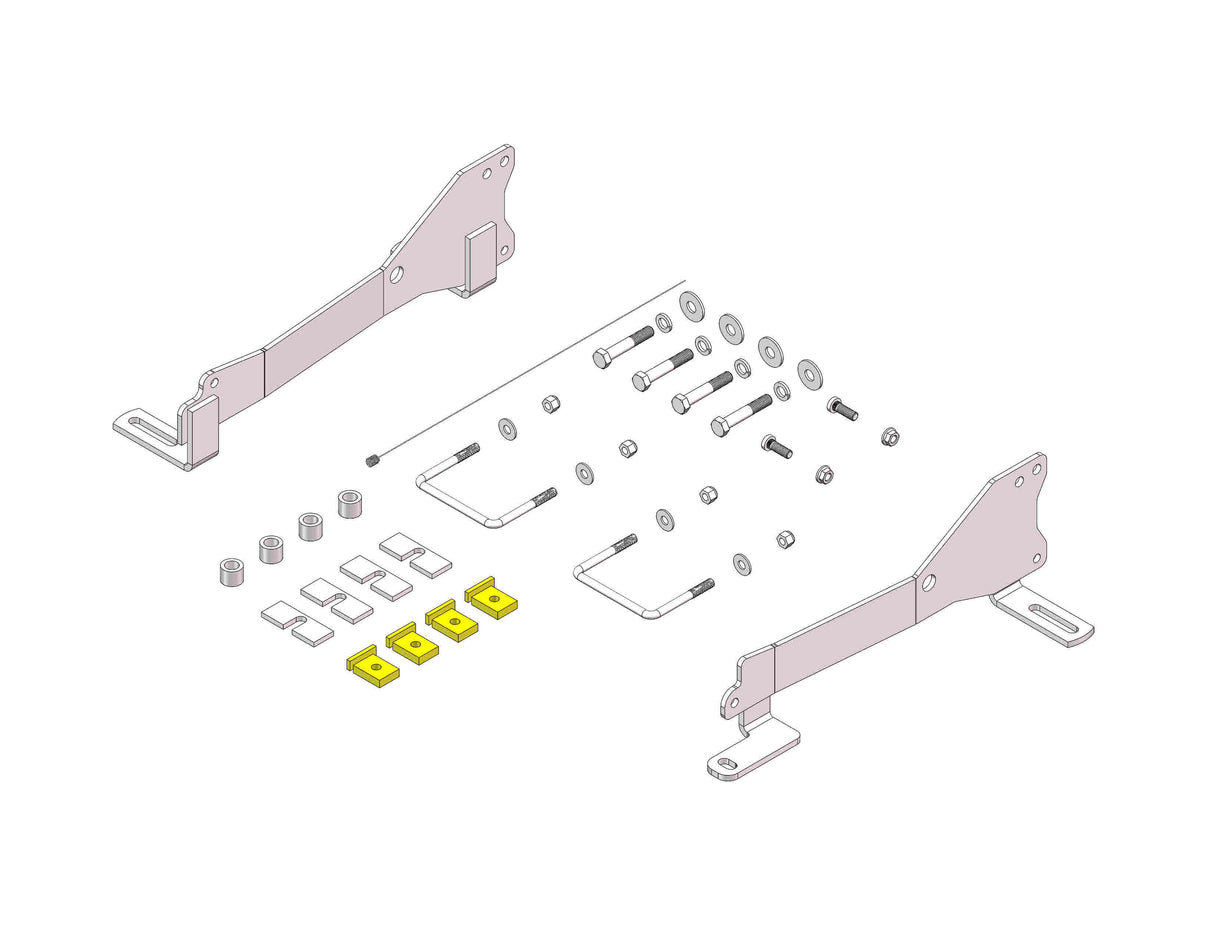 Husky Towing 32831 Bracket Bolt-On Drilling Required