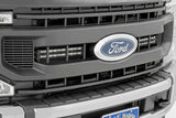 Rough Country - LED Light Kit - Grille Mount - 10 Inch Black - Slimline - Ford F-250 Super Duty (20-22) - 70898