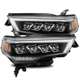 AlphaRex 880725 LED Projector Headlights Plank Style Design Black