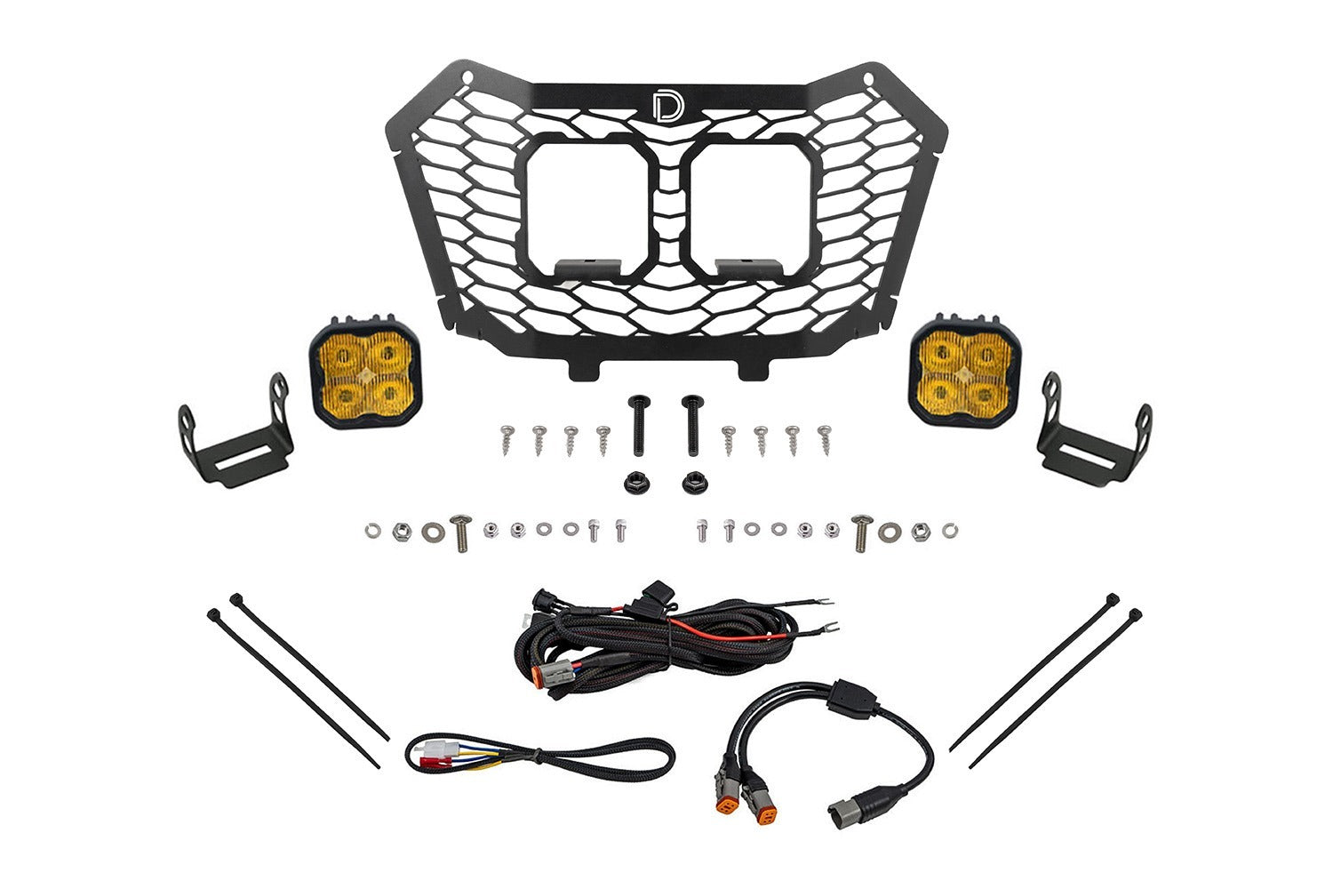 Diode Dynamics - Stage Series LED Grille Kit for 2022-2024 Honda TalonPro Yellow Fog - DD7906
