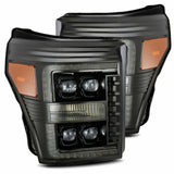 AlphaRex 880147 LED Projector Headlights in Alpha- Black