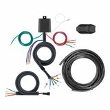 CURT 59004 Universal 7-Way Custom Towing Harness with HD Converter Module, Backup, and Brake Control Harness