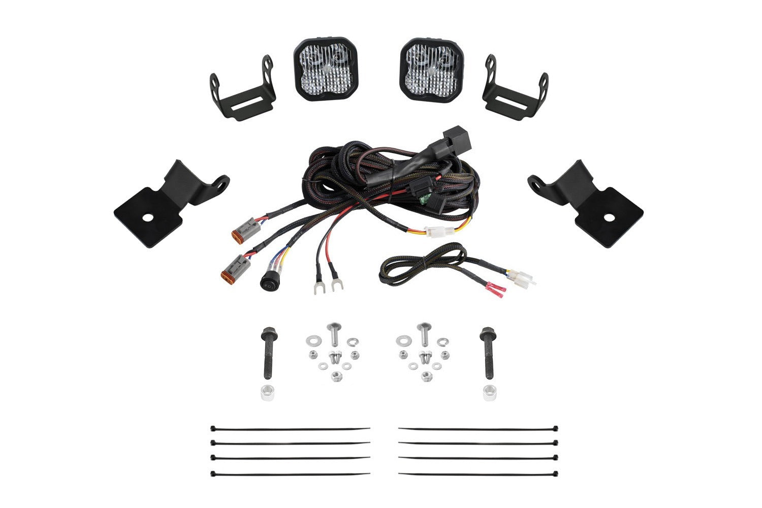 Diode Dynamics - Stage Series SS3 A-Pillar Pod Kit for 2014-2018 Polaris RZR XP, Pro White Combo - DD7848