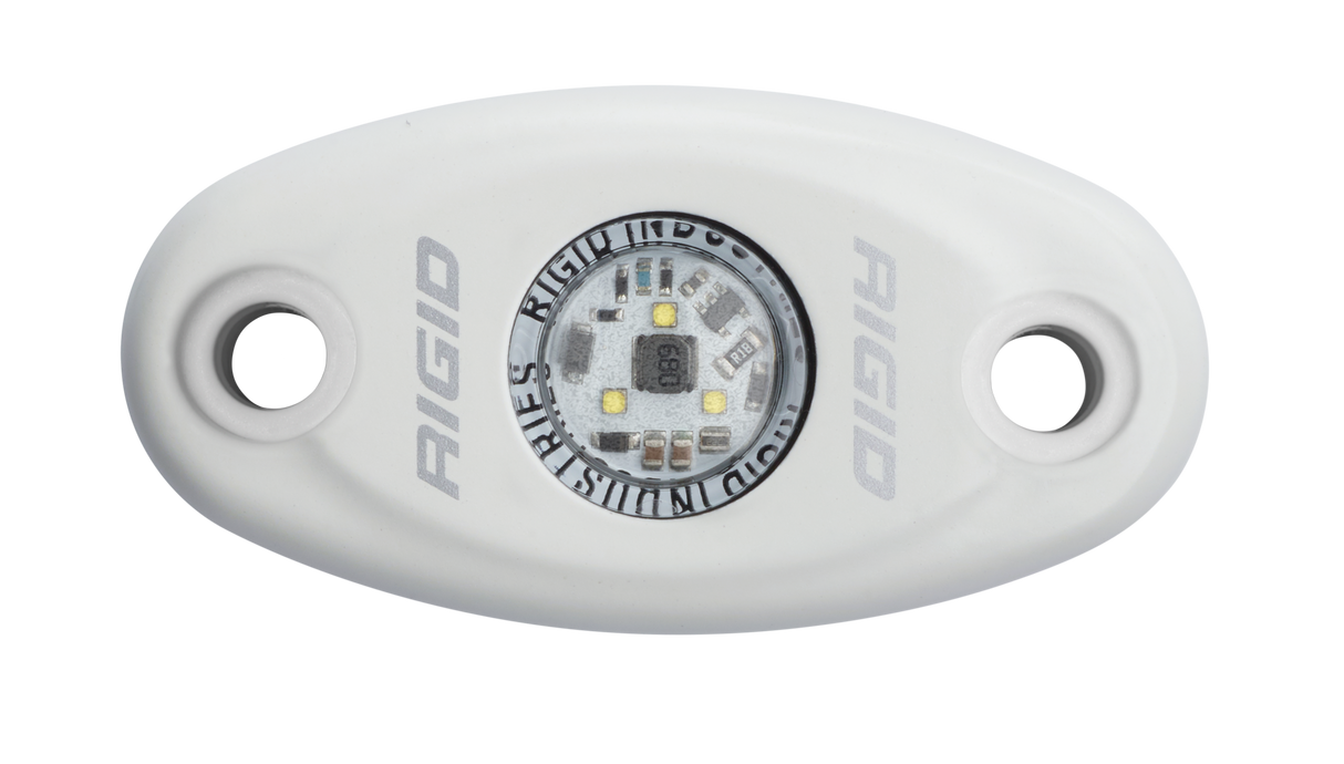 RIGID A-Series LED Light, Low Power, Cool White, White Housing, Single