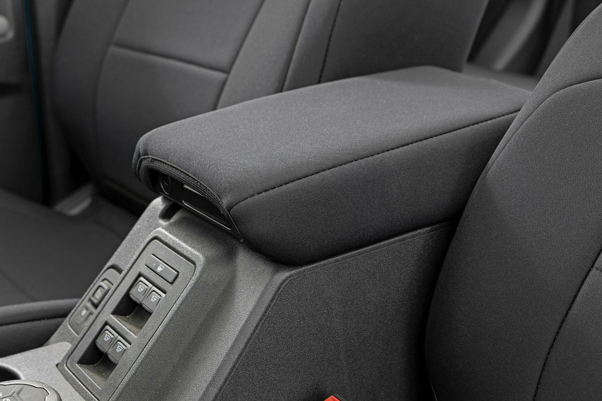 Rough Country - Ford Bronco Seat Covers - 4DR - W Folding RR Armrest - FR & RR - (2021-2023) - 91059
