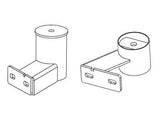 Go Rhino D64029TK - Dominator Xtreme D1,,D2, D6, DSS, DT Side Steps - Mounting Brackets Only - Textured Black