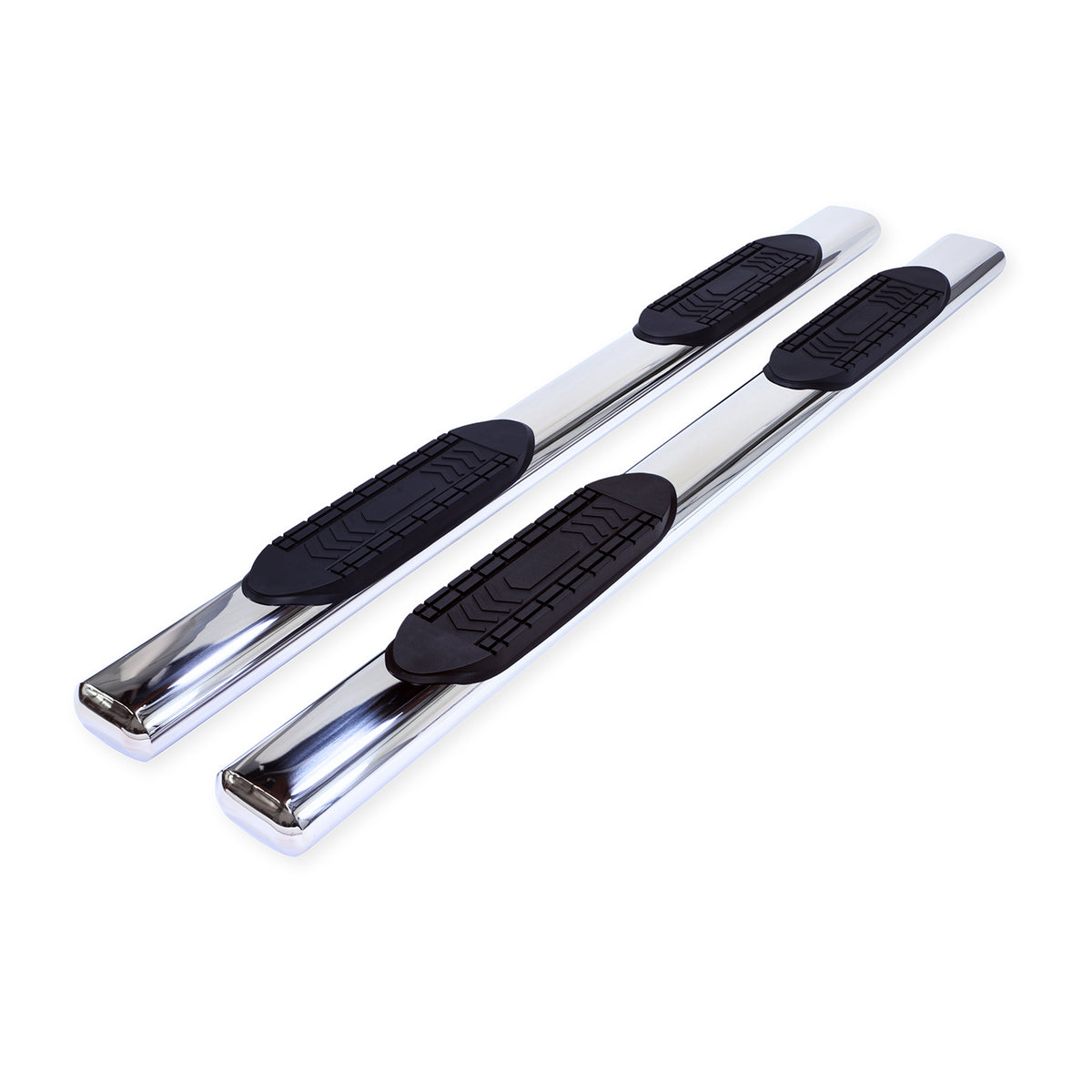 TrailFx - 6" Oval Straight Step Bar For Ram 1500 Crew- Stainless (A8249S)