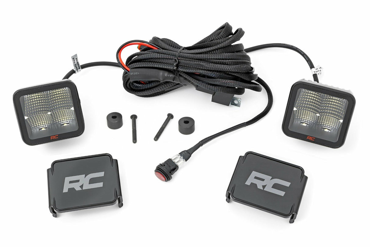 Rough Country - LED Light - Cowl Mnt - 2" Spectrum Pair - Jeep Gladiator JT (20-23) Wrangler JL (18-23) - 80062