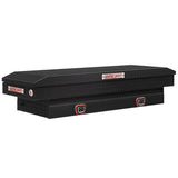 Weather Guard - Model 154-52-04 Saddle Box, Aluminum, Compact, Textured Matte Black, 7.0 cu ft - 154-52-04