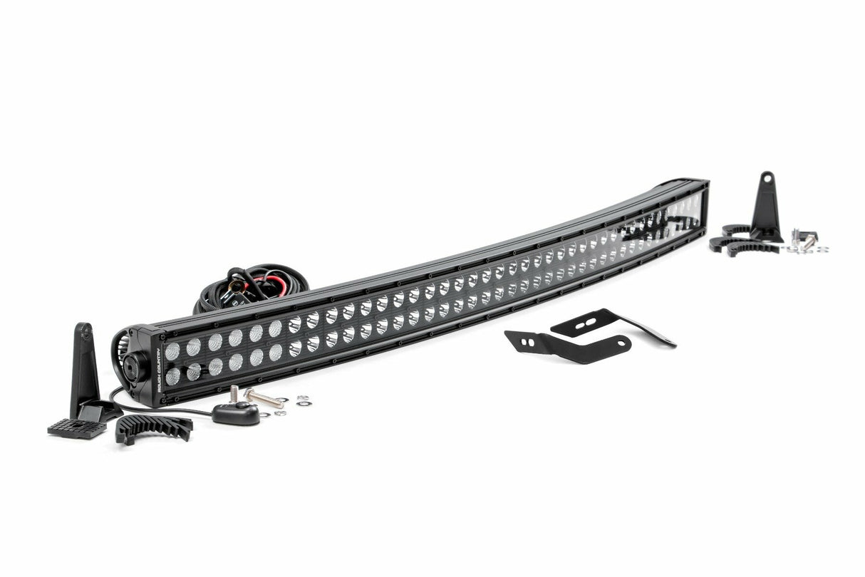 Rough Country - LED Light - Front Mount - 40" Black Dual Row - Honda Talon 1000 - 92046