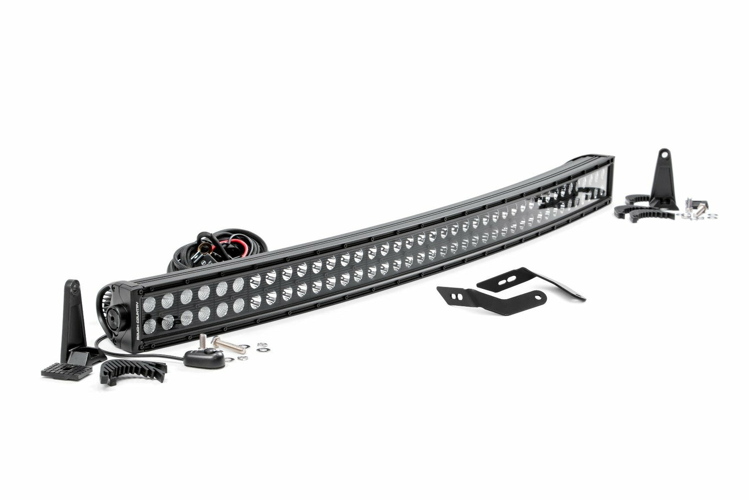 Rough Country - LED Light - Front Mount - 40" Black Dual Row - Honda Talon 1000 - 92046