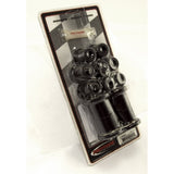 Rear Leaf Spring Bushing Kit, Black; 76-86 Jeep CJ Models