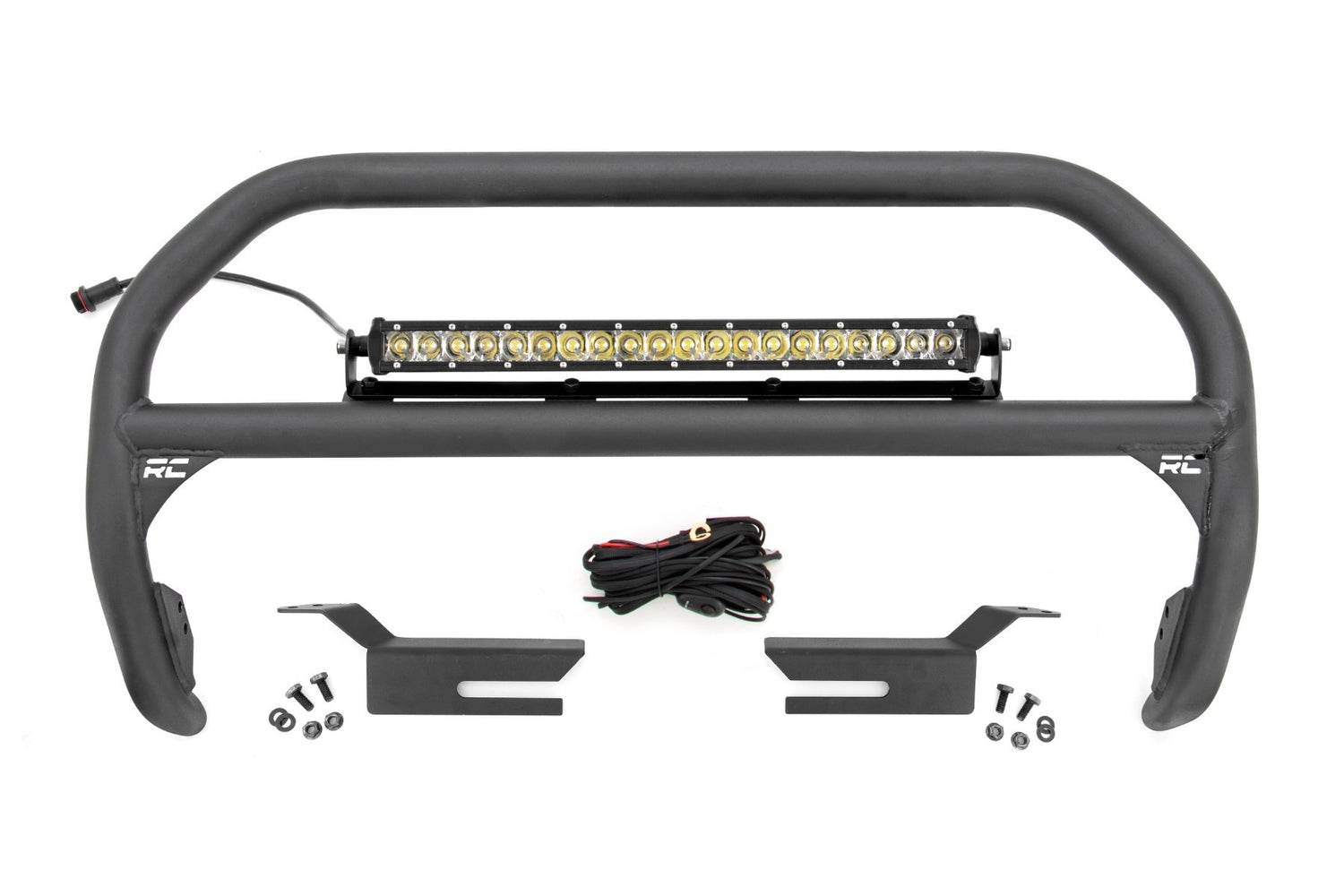Rough Country - Nudge Bar - 20 Inch Chrome Single Row LED - Ford Bronco 4WD (21-23) - 51048