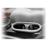 Rugged Ridge - Front Cup Holder Trim, Brushed Silver; 07-10 Jeep Wrangler JK - 11151.13