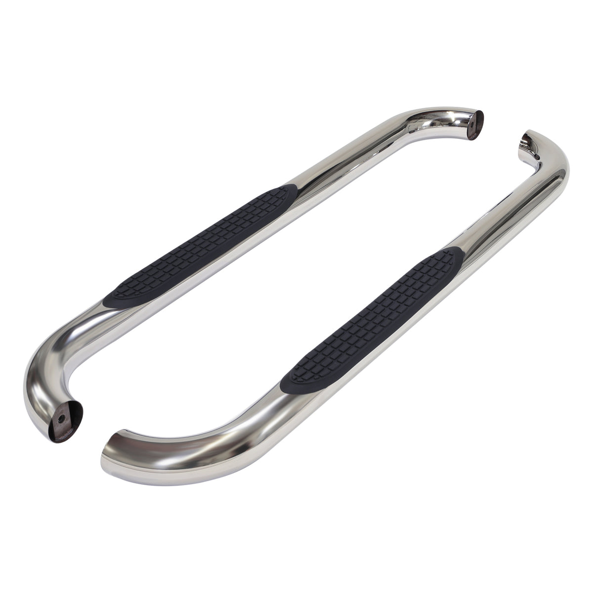 TrailFx - 3" Round Step Bar For Ford F150 Standard- Stainless (1130301091)