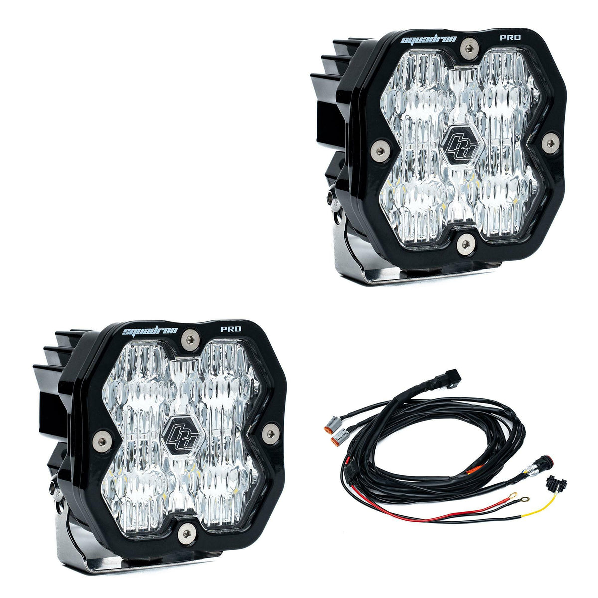 Baja Designs - 49-7805-2 Squadron 2.0 Pro Black LED Auxiliary Light Pod Pair