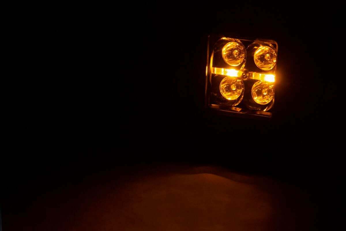 Rough Country 70803BLKDRLA Black Series LED Light Pair - 70803BLKDRLA