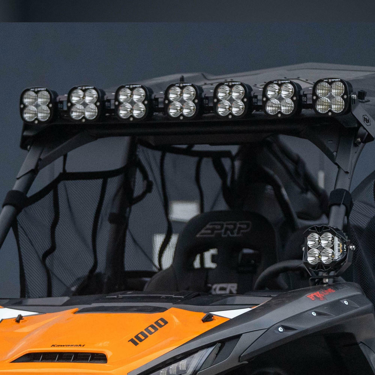 Baja Designs 447198 Kawasaki Teryx KRX 7XL Linkable Roof Bar Kit