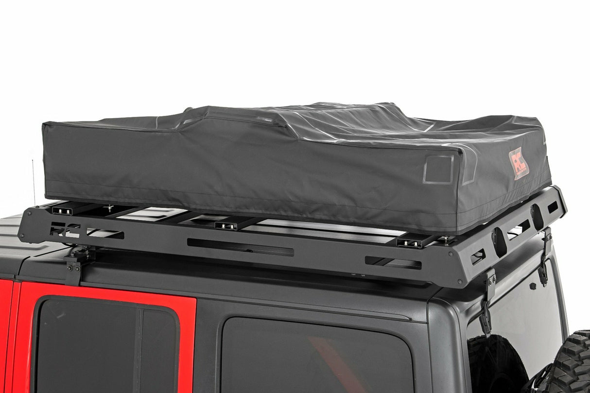 Rough Country - Roof Top Tent - Rack Mount - 12 Volt Accessory w Ladder Extension & LED Light Kit - 99049