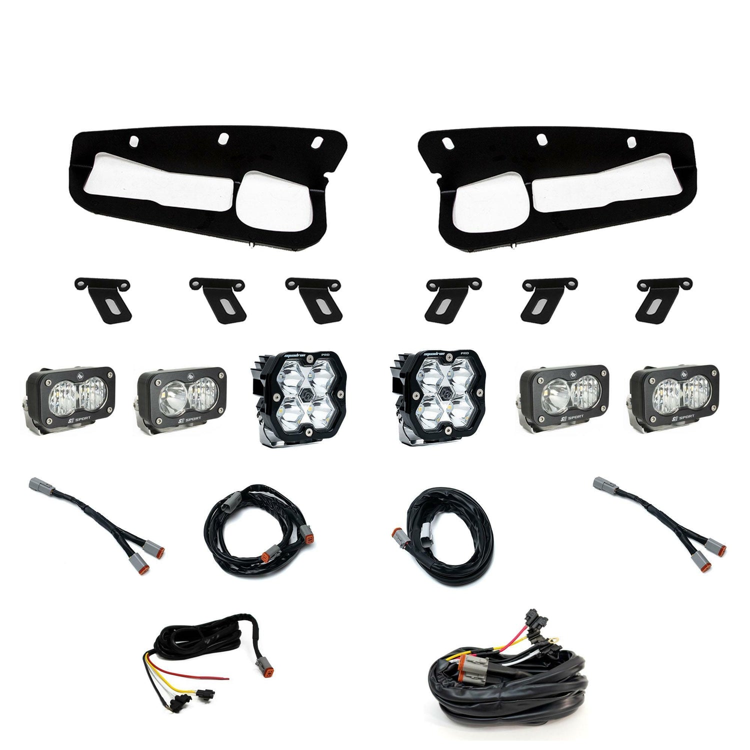 Baja Designs - 44-0085-UP Squadron 2.0 Pro/Dual S2 Sport Fog Pocket Light Kit