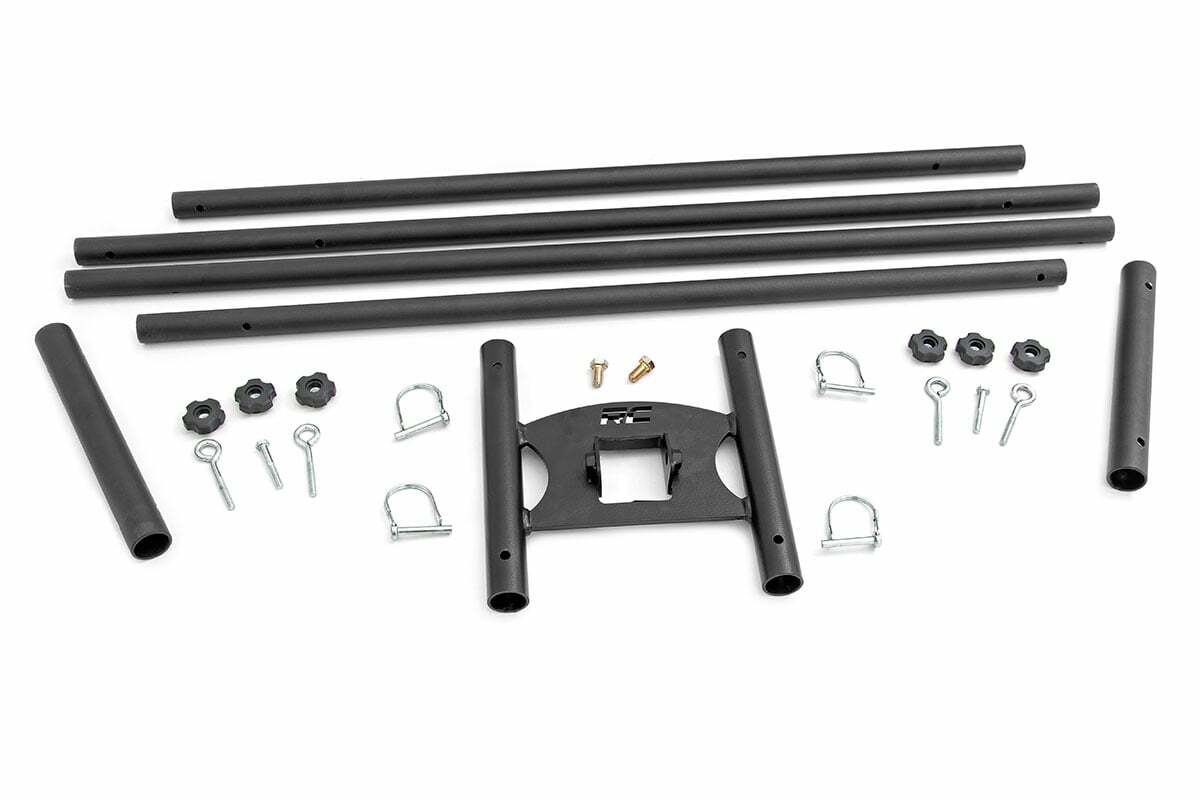 Rough Country - Flag Pole Holder - Dual - 2 Inch Hitch - w Flag Poles - 117504