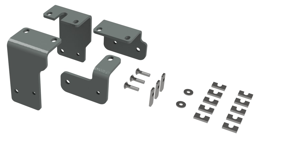 B&W - B&W Trailer Hitches RVR3203 Custom Installation Kit For Universal Mounting Rails For Some Nissan  Trucks