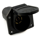 Curt - 7-Way RV Blade Connector Socket (Vehicle Side, Black Plastic) - 58150