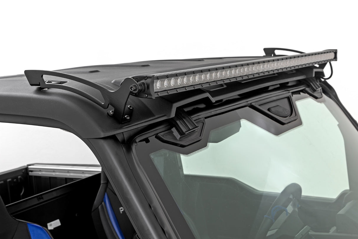 Rough Country - 50 inch Single Row Light Mount - Front - Black Series - Polaris Xpedition ADV-5 - 93192