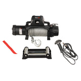 Rugged Ridge - Rugged Ridge 15100.24 Trekker Winch, 12,500 LBS, Cable, IP68 Waterproof, Wired Remote - 15100.24