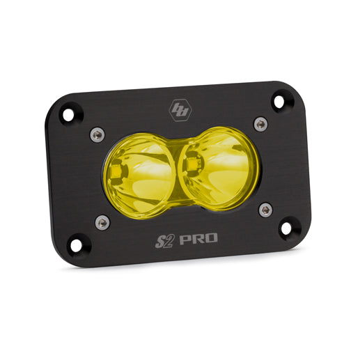 Baja Designs - 481011 - S2 Pro Black Flush Mount LED Auxiliary Light Pod