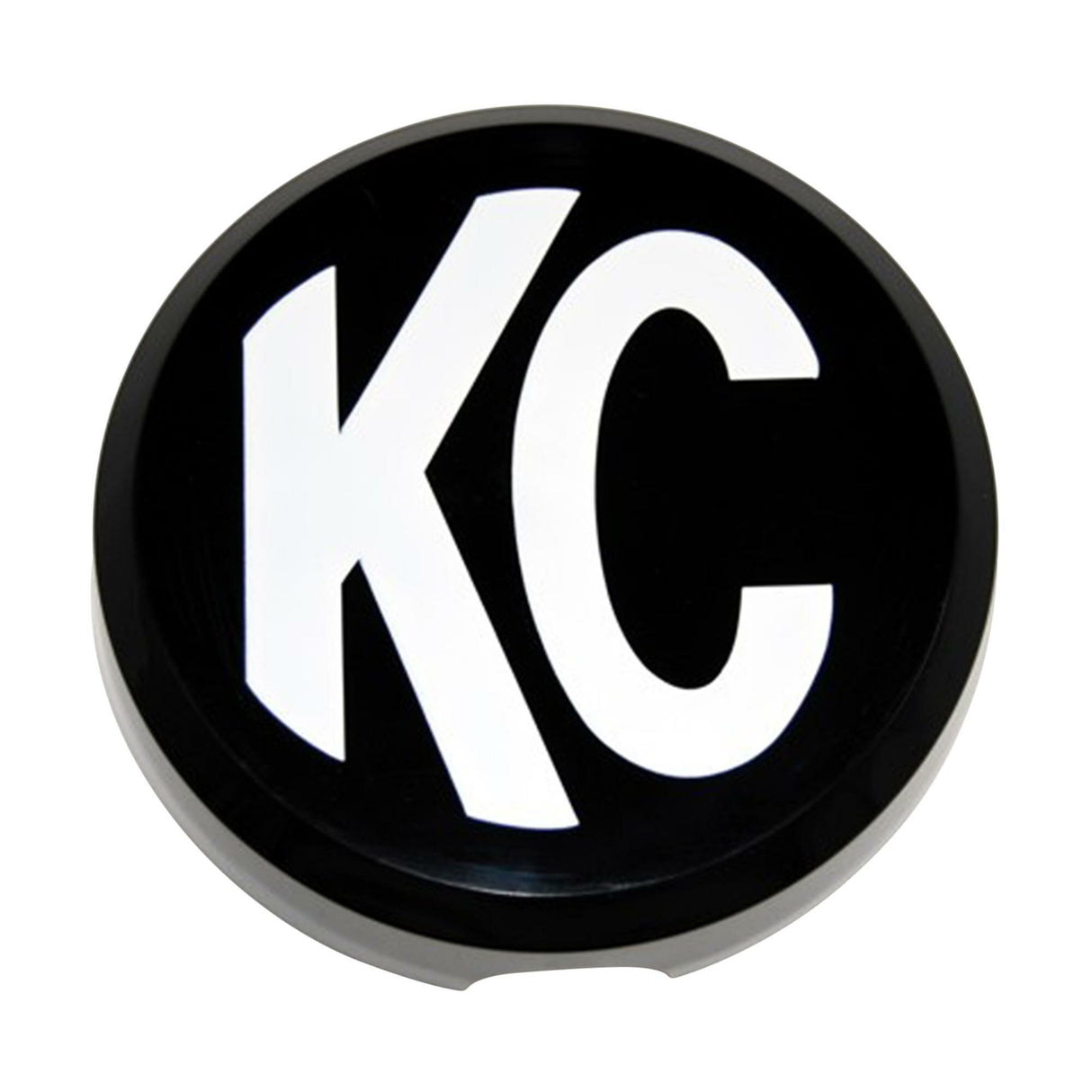 KC Hilites - 6" Plastic Cover - KC #5105 (Black with White KC Logo) - 5105