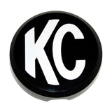 KC Hilites - 6" Plastic Cover - KC #5105 (Black with White KC Logo) - 5105