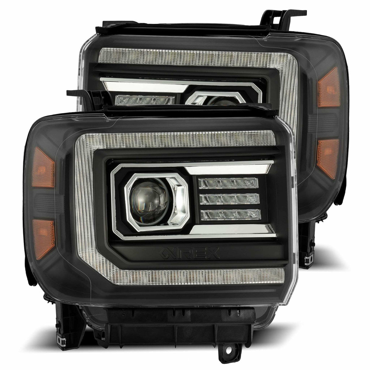 AlphaRex 880615 Projector Headlights Black