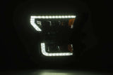 AlphaRex 880163 LED Projector Headlights Plank Style Design Midnight Black