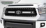 T-Rex Grilles - 1 Pc Small Mesh Mild Steel Torch Grille Replacement - Only fit vehicles with TSS -Toyota Safety Sense technology, Includes Universal Wiring Harness - 6319661