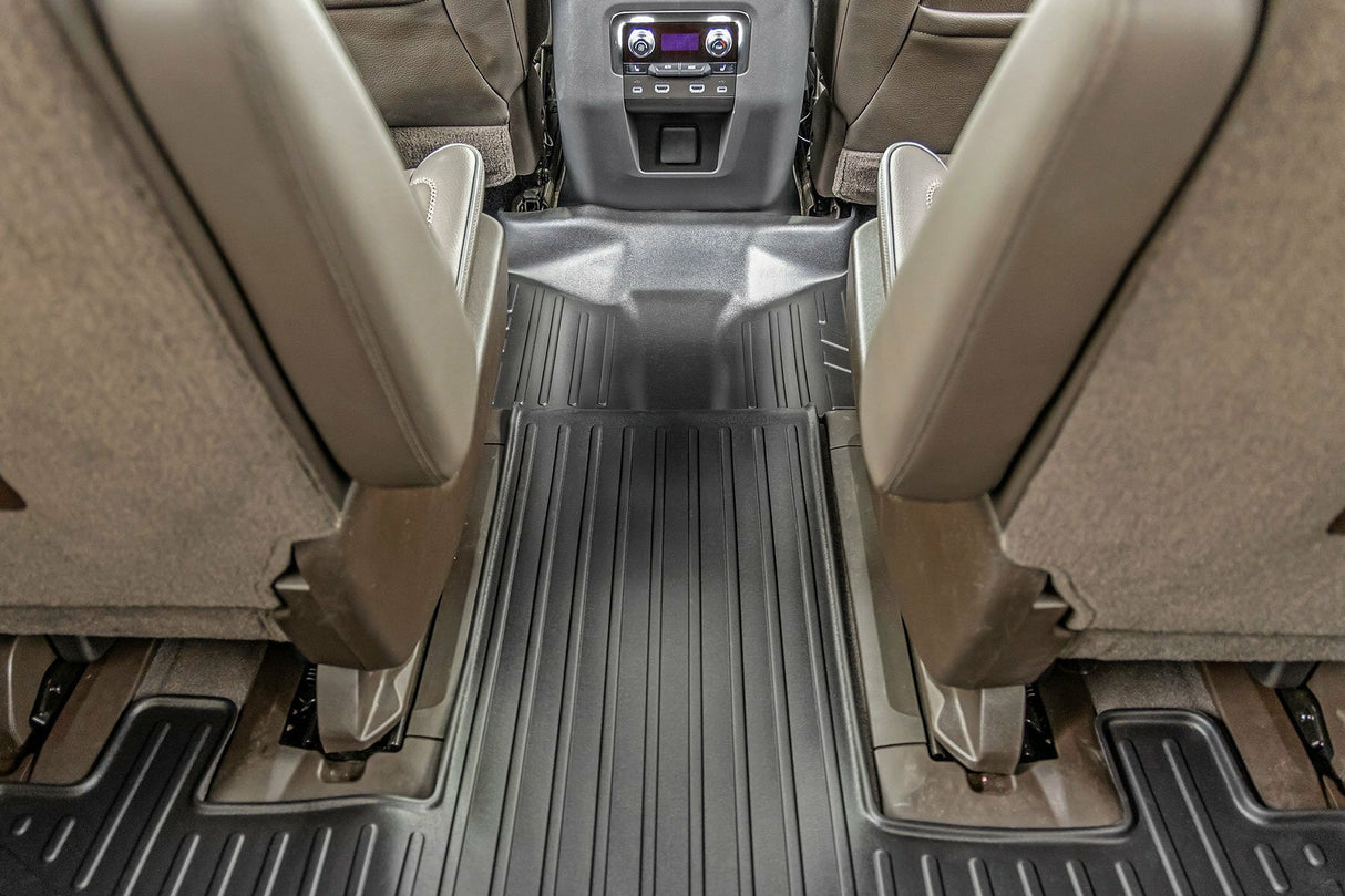 Rough Country Floor Mats - FR & RR - FR RR Bucket - Chevy GMC Tahoe Yukon (21-23) - M-21712