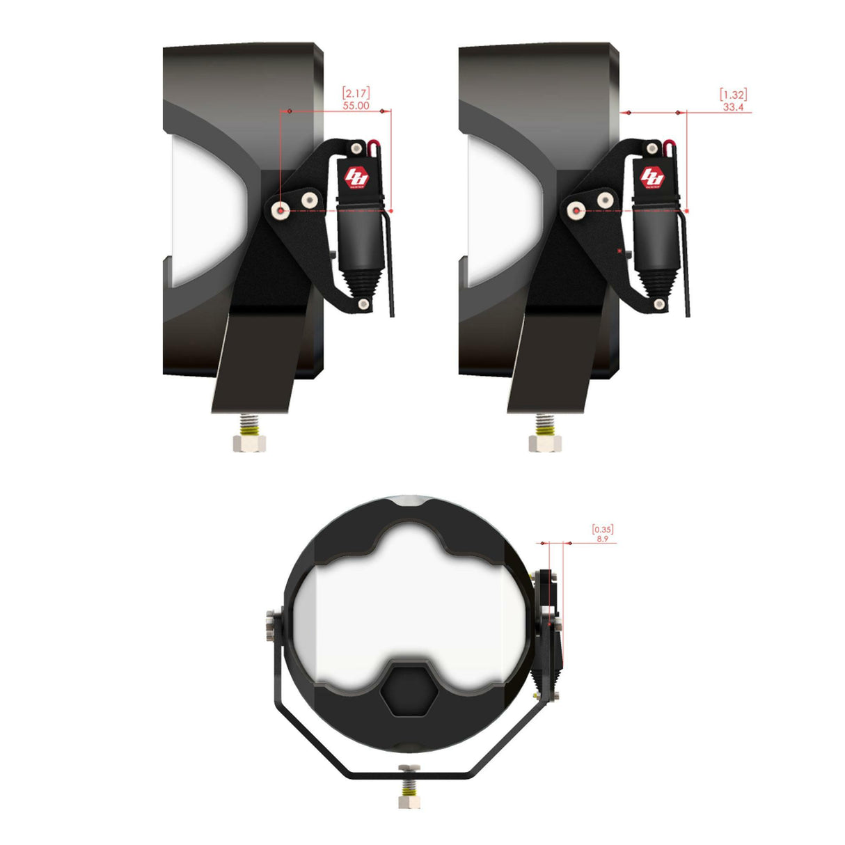 Baja Designs - 80-0001 Reflex Light Actuator Kit – LP4/LP6/LP9/XL-M Housing