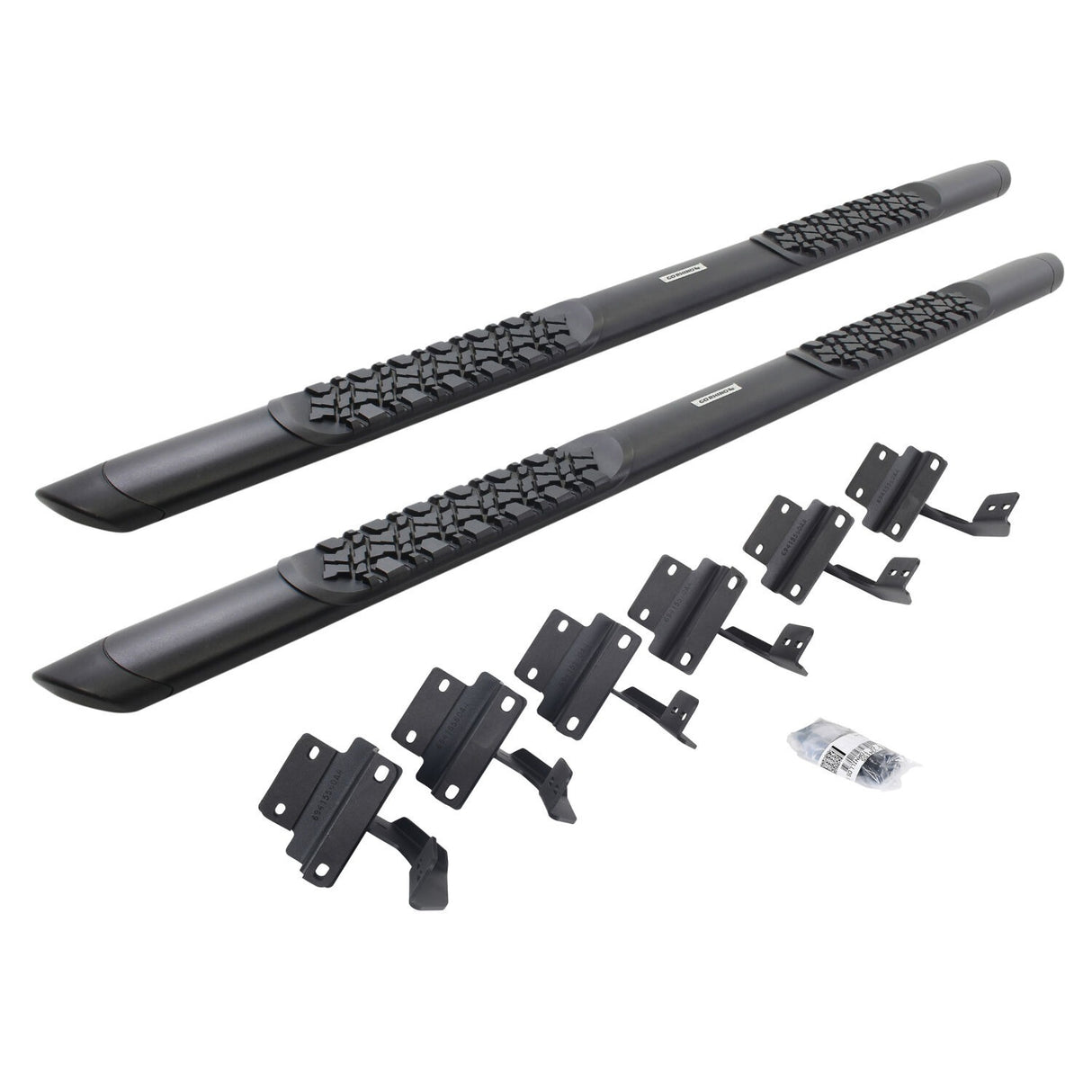 Go Rhino V3415587T - V3 Series Aluminum Side Steps with Mounting Brackets - Textured Black