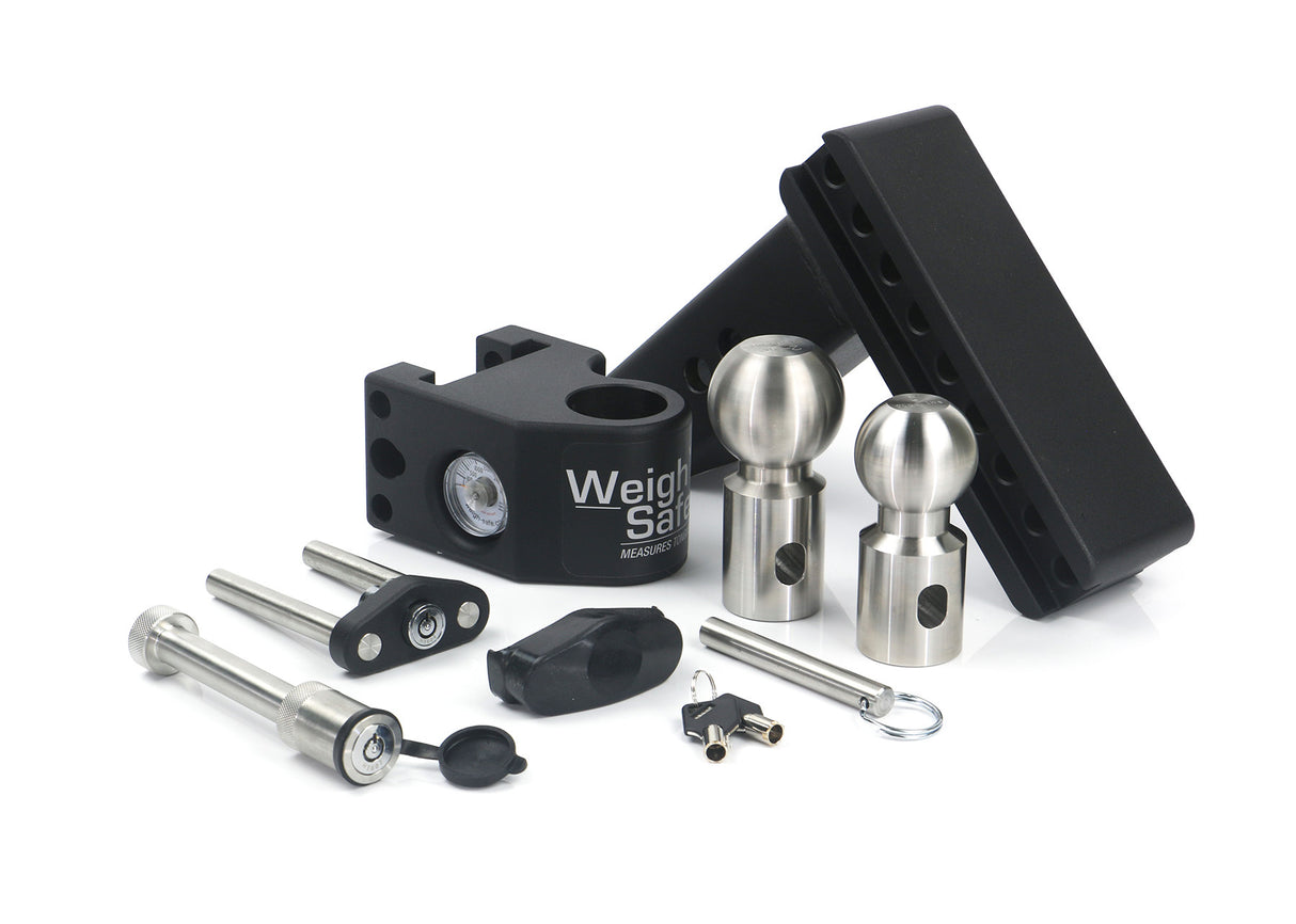 Weigh Safe - Steel Weigh Safe - 6" Drop Hitch with 2.5" Shank Keyed Alike WS05 Included